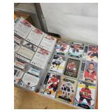 Hockey Trading Cards in Binder Pages - Panini Score Inserts & Team Cards