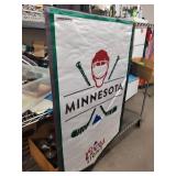 Minnesota Banner Flag - Hockey Mask & Sticks Design with Coors Light