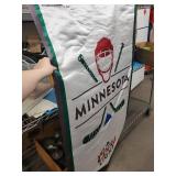 Minnesota Banner Flag - Hockey Mask & Sticks Design with Coors Light