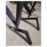 Barbell Rack Stands - Pair, Heavy-Duty Black Steel, 4 Bar Holders