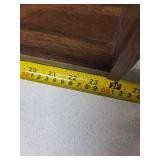 Walnut Wood Veneer 5-Compartment Cubby Shelf Set of 2