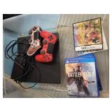 Sony PS4 Slim Console Bundle - 2 DualShock 4 Controllers & 4 PS4 Games