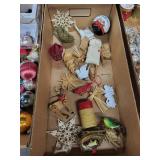 Christmas Ornaments & Decorations - Assorted Glass Baubles, Pine Cones, Figurines