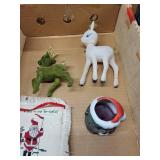 Christmas Ornaments & Decorations - Assorted Glass Baubles, Pine Cones, Figurines