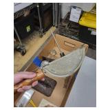 Vintage Christmas Cards & Kitchen Tools in Cardboard Box