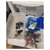 TMNT, Superhero & Harry Potter Action Figures Assortment - Mixed Collectibles with Storage Bins