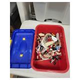 Hockey Action Figures - Assorted Players In Red & Blue Bins