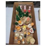 Vintage Gurley Tavern Candle Novelty Figures - Nativity & Angels Wax Decor, Made in USA