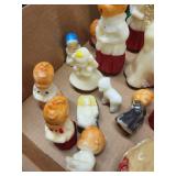 Vintage Gurley Tavern Candle Novelty Figures - Nativity & Angels Wax Decor, Made in USA