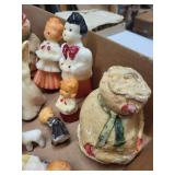 Vintage Gurley Tavern Candle Novelty Figures - Nativity & Angels Wax Decor, Made in USA