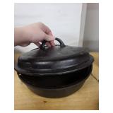 Cast Iron Skillet With Long Handle & Dutch Oven With Lid