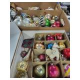 Ornaments - Vintage Christmas Mixed Glass Balls, Felt Decorations & Figures