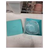 Tiffany & Co. Crystal Glass Bowl - Clear, Turquoise Box Included