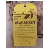 Davis Baskets Handwoven Round Basket with Lid & Rectangular Picnic Basket - Mack's Creek, MO