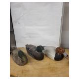Birds by Barney Drake - Hand-Carved Duck Decoys - 3-Piece Set