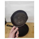 Cast Iron Skillet Set - Large & Small Nesting Pans (2-Piece)