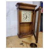 Howard Miller Clock 613-108 Oak Wall Clock with Pendulum & Winding Key