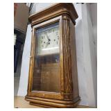 Howard Miller Clock 613-108 Oak Wall Clock with Pendulum & Winding Key