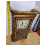 Howard Miller Clock 613-108 Oak Wall Clock with Pendulum & Winding Key