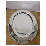 Tea Set - Vintage Silver-Plate Teapot with Lid, 2 Creamers & Tray