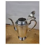 Tea Set - Vintage Silver-Plate Teapot with Lid, 2 Creamers & Tray