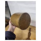 Stoneware Jar with Carved Wooden Serving Scoop - Brown Glaze