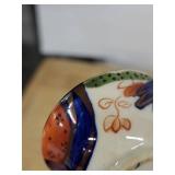 Kathy China Blue & White Ceramic Set - Bowl, Teacup with Saucer, Small Cup, Figurine