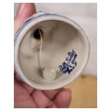 Kathy China Blue & White Ceramic Set - Bowl, Teacup with Saucer, Small Cup, Figurine