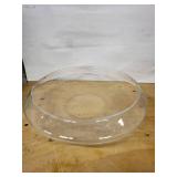 Clear Glass Round Display Bowl - 12-Inch Diameter, Shallow Dish