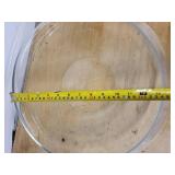 Clear Glass Round Display Bowl - 12-Inch Diameter, Shallow Dish