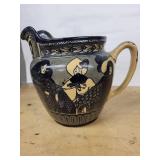 Royal Doulton England Pitcher Jug with Blue-Black Transfer Figures