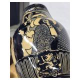 Royal Doulton England Pitcher Jug with Blue-Black Transfer Figures
