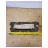 Vintage Cast Iron Letters Sign Plate with Slot, 11 in Long