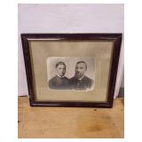Framed 19th-Century Cabinet Card Portrait - Two Men