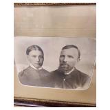 Framed 19th-Century Cabinet Card Portrait - Two Men