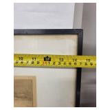 Pair of Vintage Landscape Etchings in Black Frames