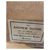 Pair of Vintage Landscape Etchings in Black Frames