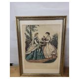 La Mode Illustree Vintage Fashion Prints - 4 Framed Illustrations (Lot of 4)