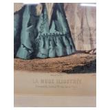 La Mode Illustree Vintage Fashion Prints - 4 Framed Illustrations (Lot of 4)