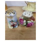 French Porcelain Teaware - 6-Piece Floral Set with Gold Trim