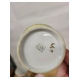 French Porcelain Teaware - 6-Piece Floral Set with Gold Trim