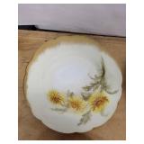 Plates - Vintage Floral Porcelain with Gold Rim (Lot of 4)