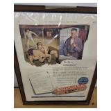 Colgate Ribbon Dental Cream Ad Poster - 1924 Wrestling Champion Theme, Framed