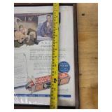 Colgate Ribbon Dental Cream Ad Poster - 1924 Wrestling Champion Theme, Framed