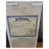 Horse Racing Memorabilia - The Jockey Club Certificates & Framed Racing Photos (Canterbury Park)
