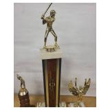 1983 Lake Elmo Huff & Puff Mens Softball Class-B 1st Place Trophy (Lot of 3)