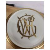 D&C France 2-Piece Monogram Floral Porcelain Jar & Trinket Box