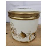 D&C France 2-Piece Monogram Floral Porcelain Jar & Trinket Box
