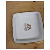 D&C France 2-Piece Monogram Floral Porcelain Jar & Trinket Box