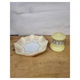 Leonard Vienna Porcelain Shell Dish & Lidded Pedestal Jar - Two-Piece Set